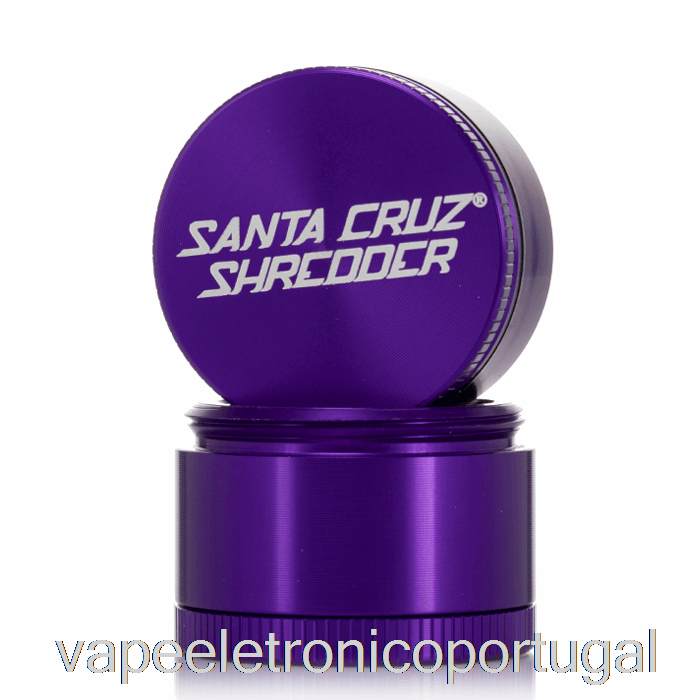 Vape Eletrônico Santa Cruz Triturador De 1,6 Polegadas Pequeno Moedor De 4 Peças Roxo (40 Mm)